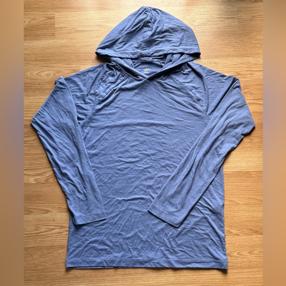 Alo Blue Core Hooded Runner